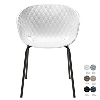 Fauteuil d'extérieur UNI-KA 594 / Blanc - Noir / Et al.