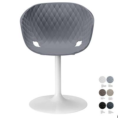 Fauteuil de bureau UNI-KA 600 / Gris - Blanc / Et al.