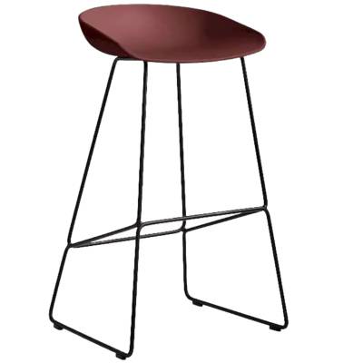 Hay / Tabouret AAS 38 / Rouge pieds noir / H 65 ou 75 cm