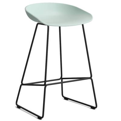 Hay / Tabouret AAS 38 / Bleu dusty pieds noir / H 75 cm