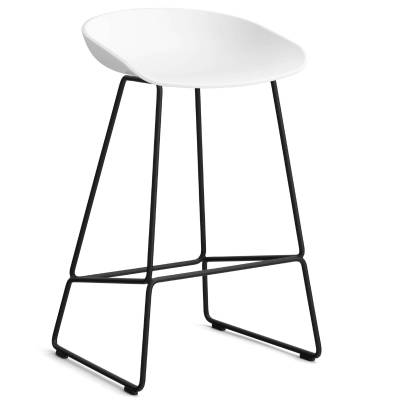 Hay / Tabouret AAS 38 / Blanc pieds noir / H 75 cm