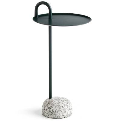 Table d'appoint BOWLER / ø 36 cm / Acier / Vert sapin / Hay