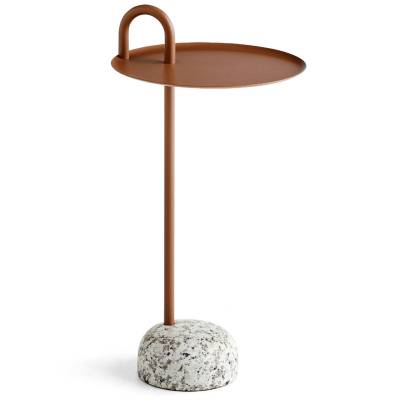 Table d'appoint BOWLER / ø 36 cm / Acier / Marron / Hay