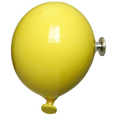 Patère décorative MINI BALLOON / Céramique / Jaune