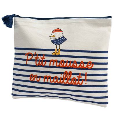 Sac de piscine MOUETTE - P. 25 cm / Coton Blanc