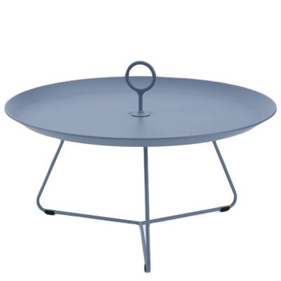 Table basse EYELET / Ø 70 x H. 35 cm / Métal / Bleu Pigeon / Houe