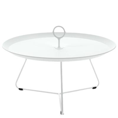 Table basse EYELET / Ø 70 x H. 35 cm / Métal / Blanc / Houe