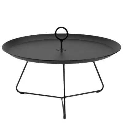 Table basse EYELET / Ø 70 x H. 35 cm / Métal / Noir / Houe