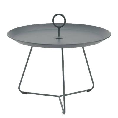 Table basse EYELET / Ø 57,5 x H. 41 cm / Métal / Gris Foncé / Houe