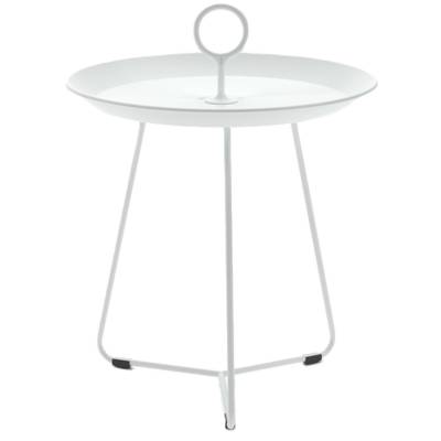 Table basse EYELET / Ø 45 x H. 46,5 cm / Métal / Blanc / Houe