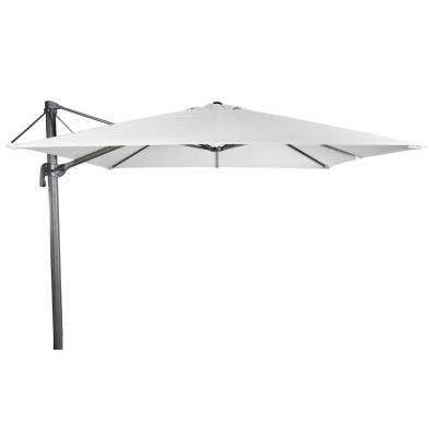 Parasol inclinable FLEX - 3 x 3 m / Toile Olefin / Blanc