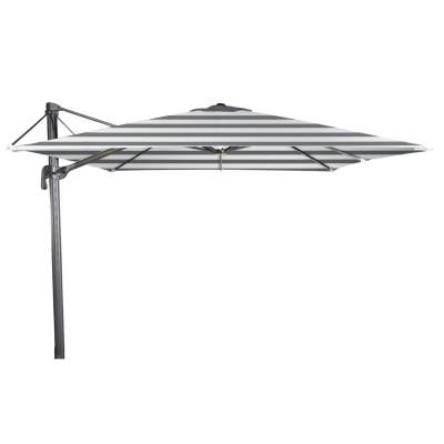 Parasol design de jardin FLEX / Toile / Rayure Anthracite