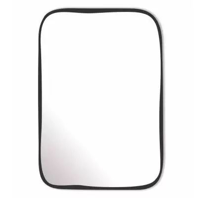 Miroir rectangulaire VANESSA LAMBERT / L. 55 x H. 80 cm / Verre / Cadre Noir / M Nuance