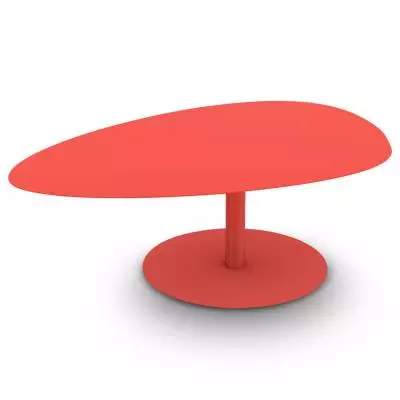 Table grande GALET / Intérieur / Corail / Matière grise