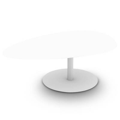 Table grande GALET / Intérieur / Blanc / Matière grise