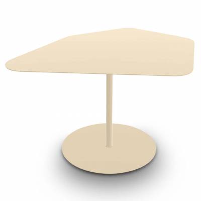 Table basse KONA / Intérieur ou Extérieur / Crème / Matière grise