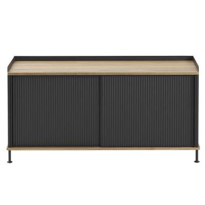 Buffet ENFOLD / l. 125 cm / Chene et Noir