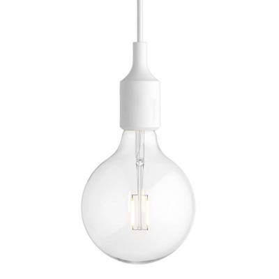 Suspension E27 en Silicone avec LED / Blanc / Muuto