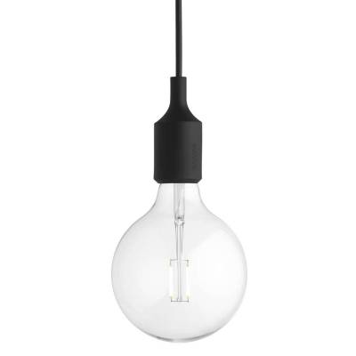 Suspension silicone E27 LED / Noir / Muuto