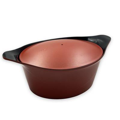 L'INCROYABLE COCOTTE 9 litres / 34x26,5 cm ovale / Fonte aluminium / Rouge Passion / Cookut