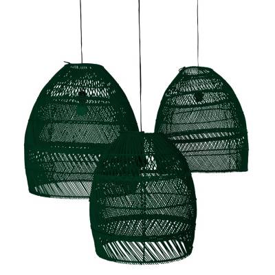 Lot de 3 abat-jours RECYCLED MOON / 3 dimensions / Plastique Vert