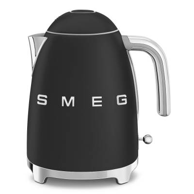 Bouilloire électrique 1,7 litres SMEG / Années 50 / Noir mat et inox