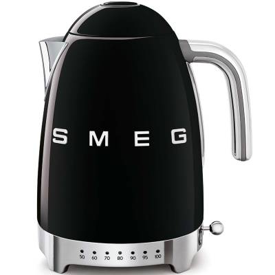 Bouilloire SMEG à température réglable 1,7 L / Années 50 / Noir