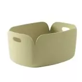 Panier de rangement RESTORE / H. 23 cm / Beige Green / Feutre / Muuto