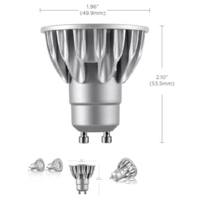 Ampoule GU10 60° 7,5W dimmable / Led 2700K 3000K 4000K