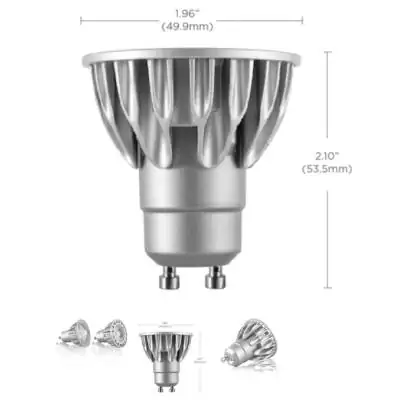 Ampoule GU10 60° 7,5W dimmable / Led 2700K 3000K 4000K