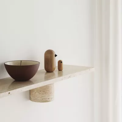 Étagère murale STEN SHELF / L. 80 ou 120 cm / Pierre Travertin /Normann Copenhagen