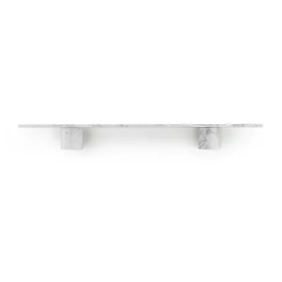 Étagère murale STEN SHELF / L. 80 ou 120 cm / Marbre Blanc / Normann Coppenhagen