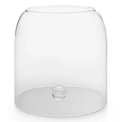 Cloche à bougie HURRICANE ELJIOT / Ø 29 x H. 30 cm / Verre / Transparent / Gommaire