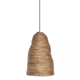 Suspension RATTAN / Ø 29 cm / Rotin Naturel tressé / Gommaire