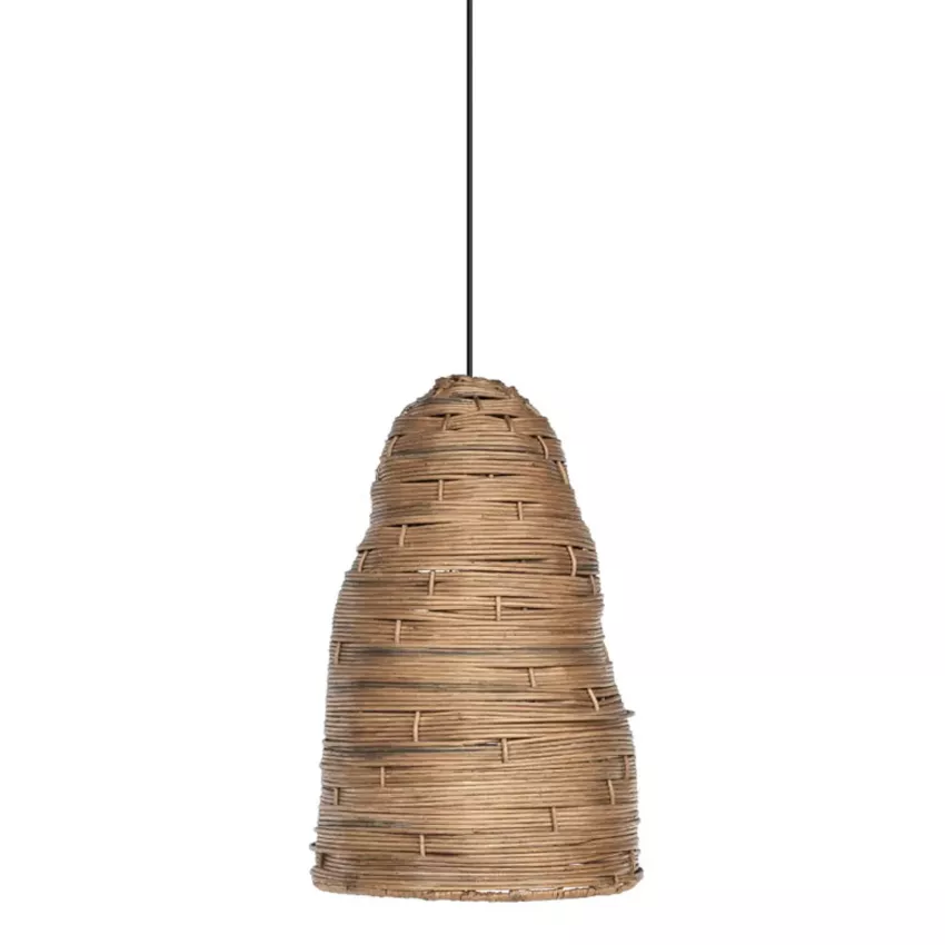 Suspension RATTAN / Ø 29 cm / Rotin Naturel tressé / Gommaire