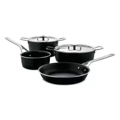 Set de casseroles : Faitout, Sauteuse, Casserole et Poêle / Alessi