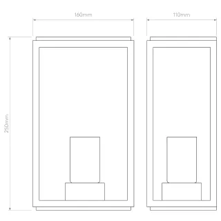 Applique murale HOMEFIELD 160 schéma / Astro Lighting