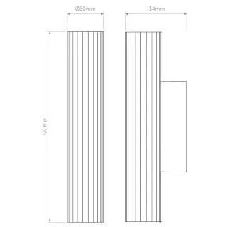 Applique salle de bain IO 420 schéma / Astro Lighting