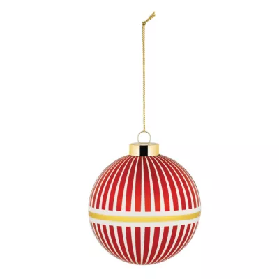 Boule de Noël DELIGHT / Verre soufflé / 9 cm / Rouge et Jaune / Alessi