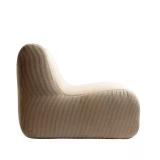 Chauffeuse POP beige / Tissu velours côtelé / Maison Jeudi