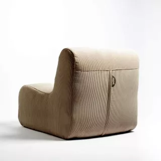 Chauffeuse POP beige / Tissu velours côtelé / Maison Jeudi