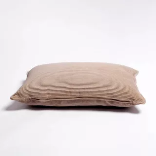 Coussin POP beige / Velours côtelé / Maison Jeudi