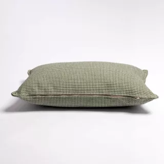 Coussin COCOTTE 50 x 30 vert / Pied de poule / Maison Jeudi